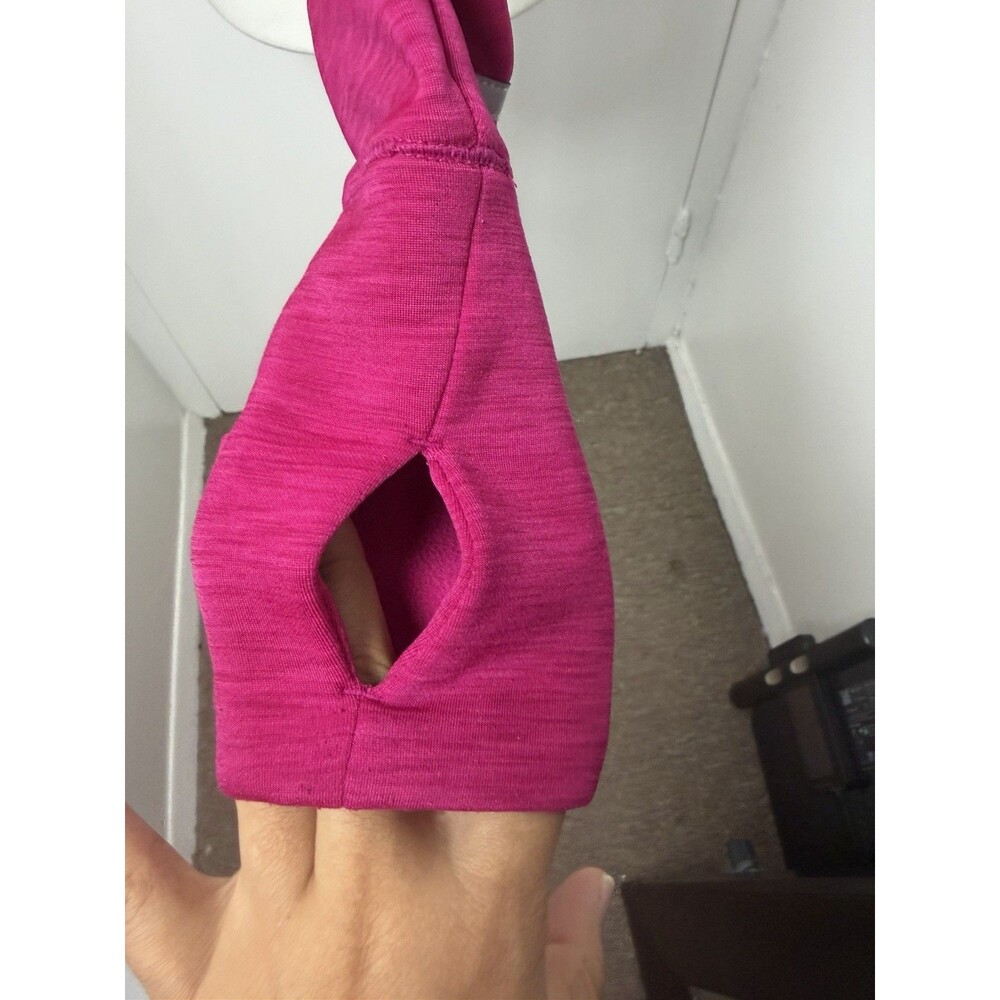 VSX Victoria’s Secret Sport Hoodie XS Pink Fleece Thumbhole Pullover Jacket - Picture 4 of 11